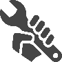 truck repairs icon black